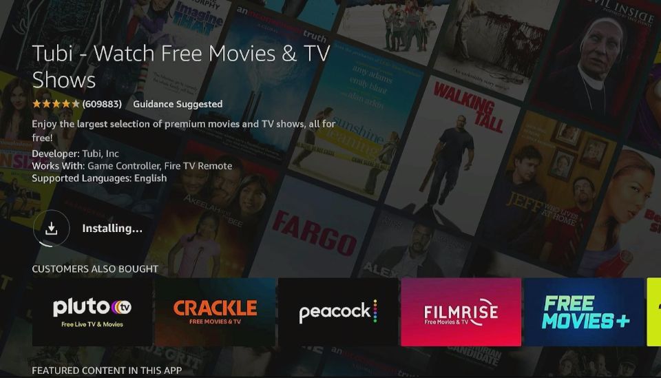 Tubi TV app download and installation