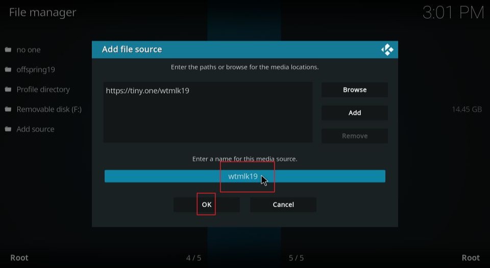 enter media source name