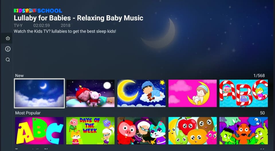 Kids PreSchool Nursery Rhymes home screen