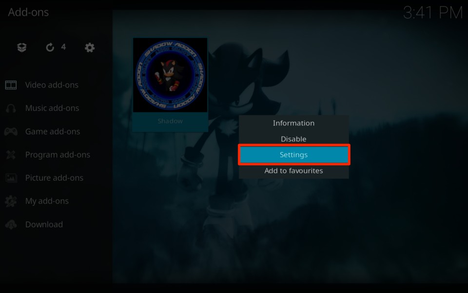 kodi addon shadow