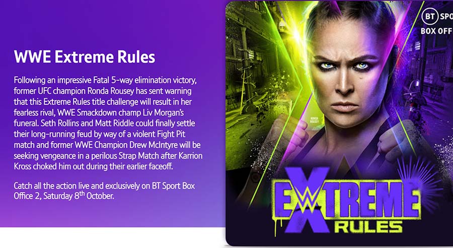 stream Extreme Rules in the UK