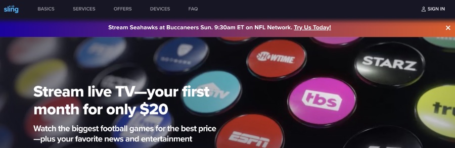 Watch Commanders vs. Eagles on FireStick on sling tv