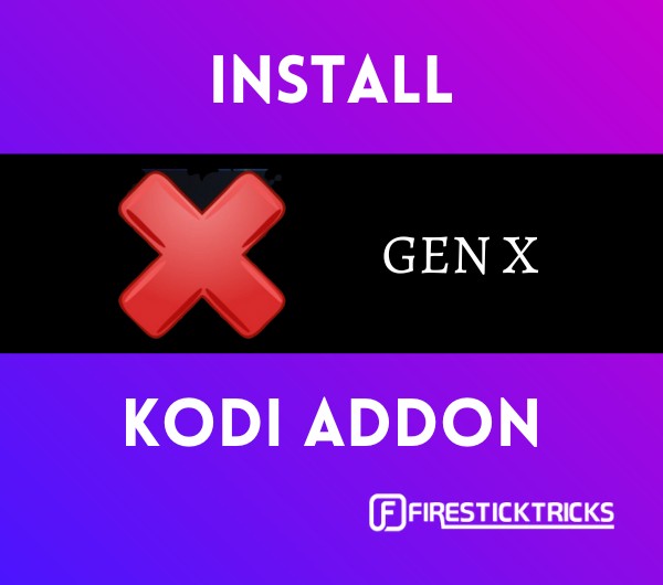 install gen x kodi addon