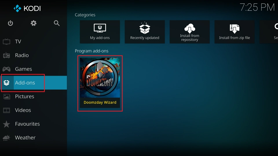 click add-ons