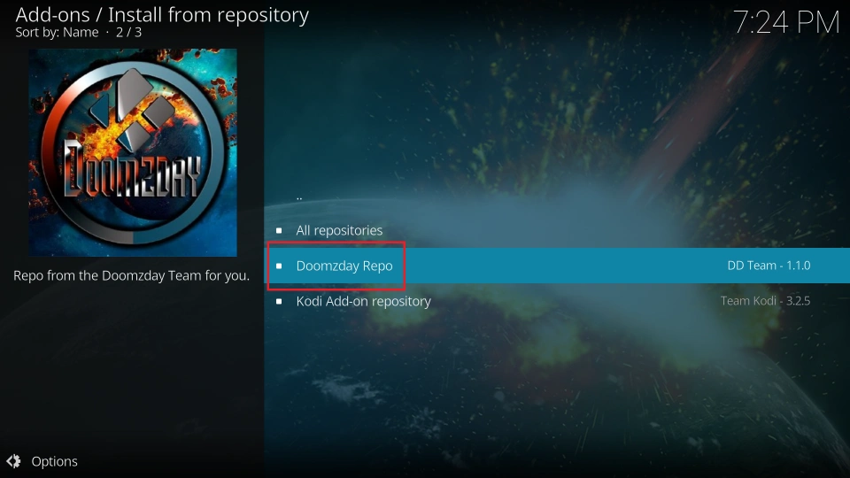 choose the doomzday repo
