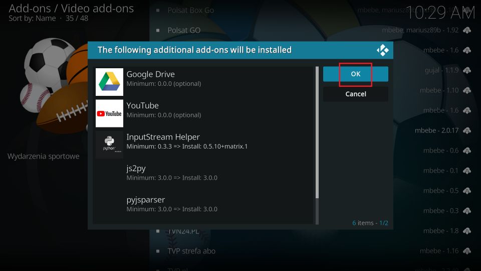 how to install sportowa tv kodi addon