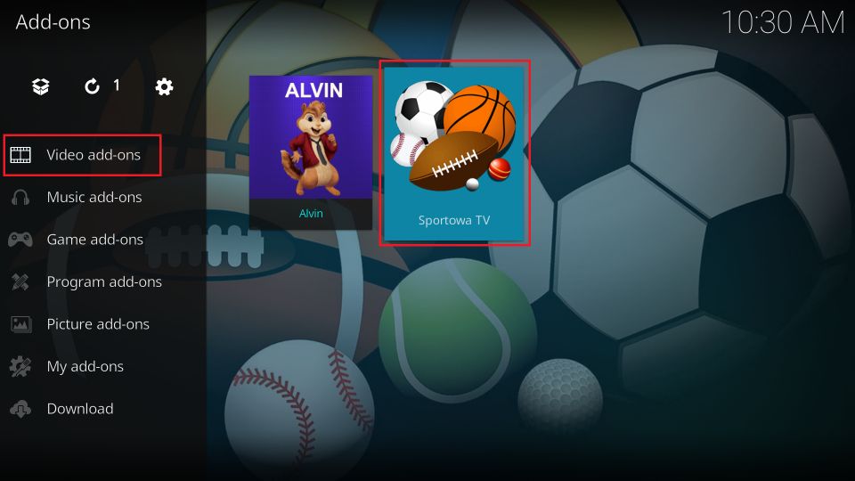 how to use sportowa tv kodi addon