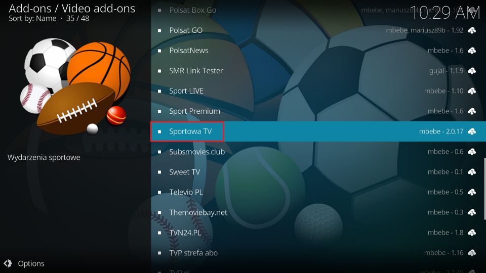 steps to install sportowa tv addon on kodi