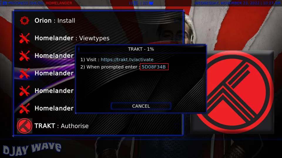  trakt.tv/activate