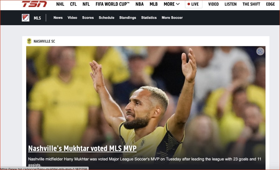 watch MLS cup on TSN