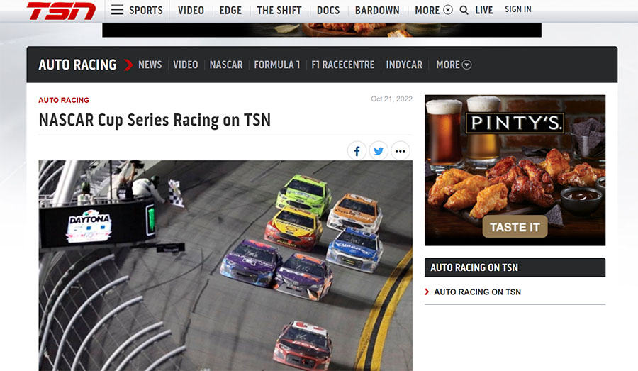 watch NASCAR Championship in Canada