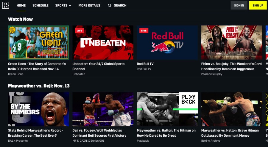 watch fury vs. bamba on DAZN