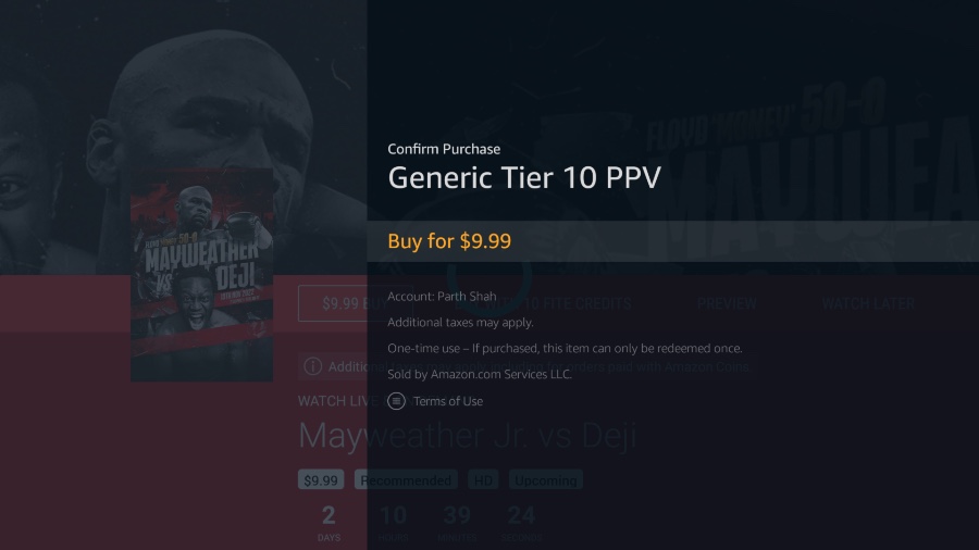 purchase mayweather vs. deji