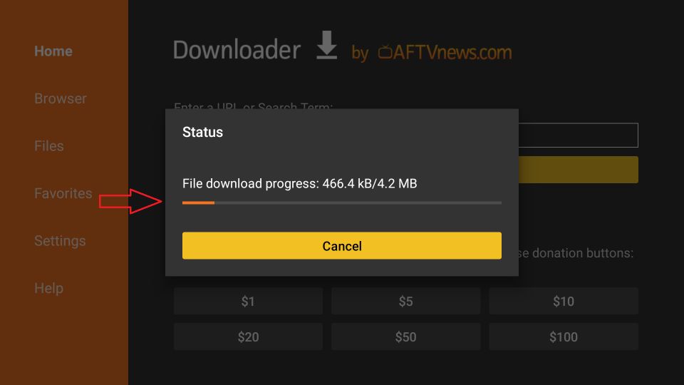 download in progress