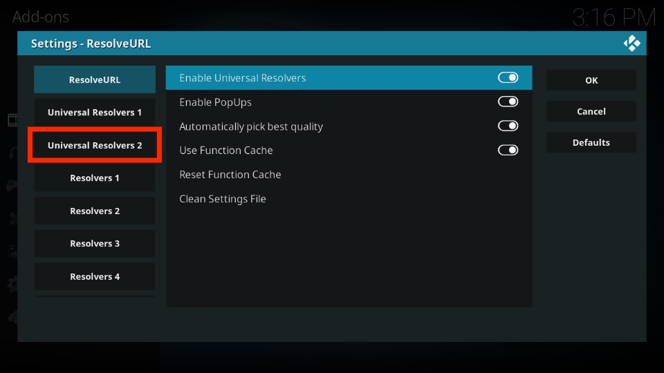 Universal Resolvers 2 tab