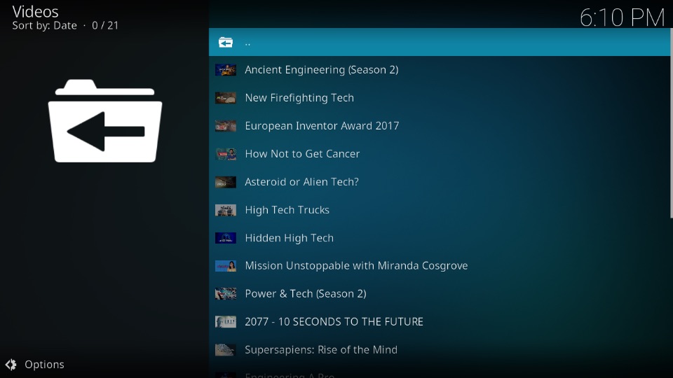 install curiosity stream kodi addon