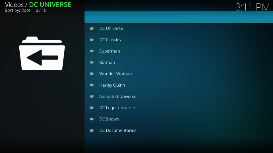 kodi addon dc universe