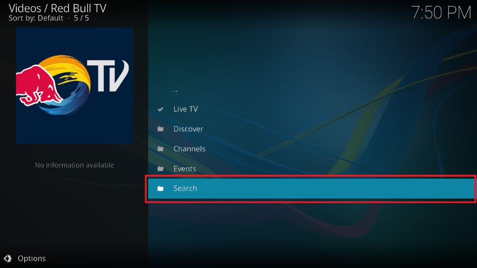 red bull tv kodi addon