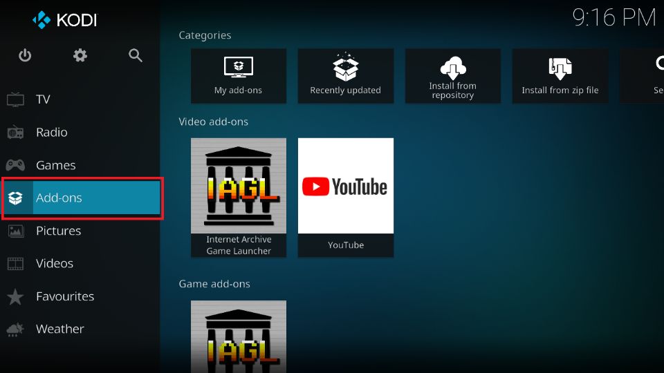 kodi addons