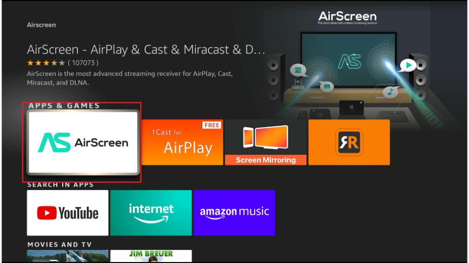 select airscreen