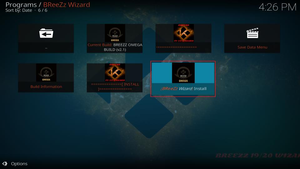 breezz wizard install