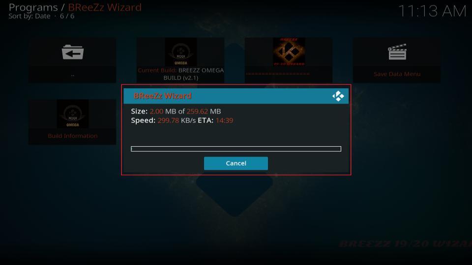downloading build