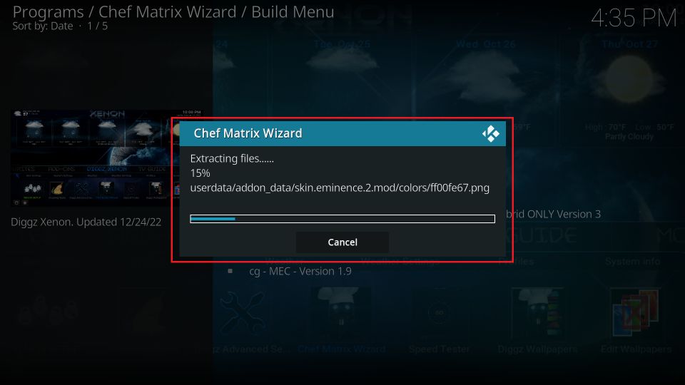 diggz xenon kodi build