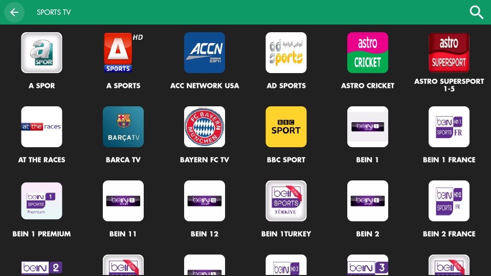 sports channels