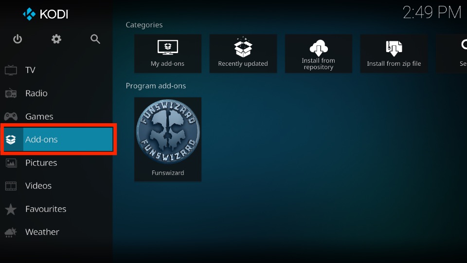 select addons
