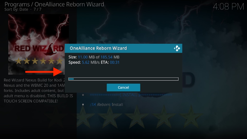 downloading Red Wizard Nexus Build