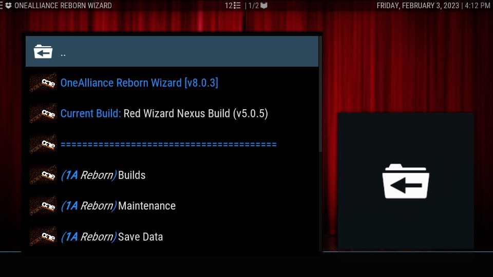 red wizard build on kodi