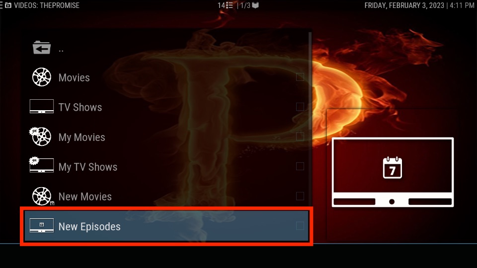 select New Episodes
