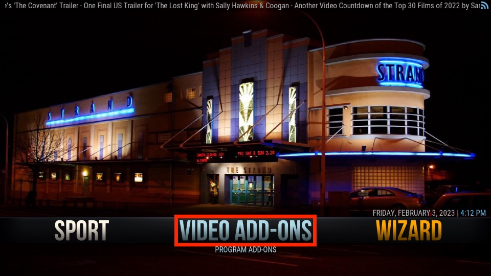VIDEO ADD-ONS tab