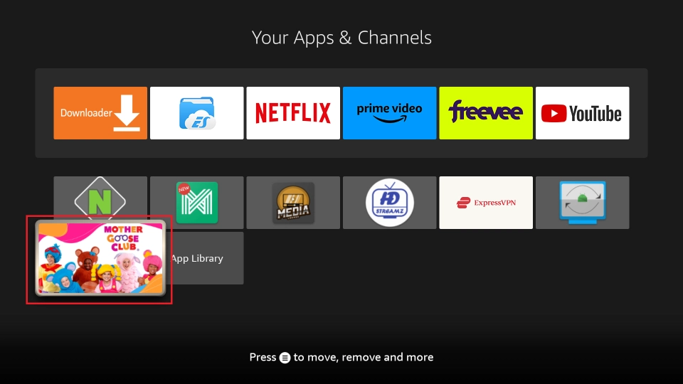 your apps and channels window