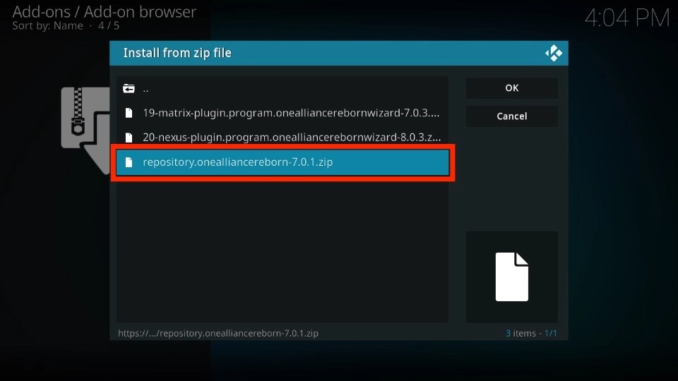 repository zip file