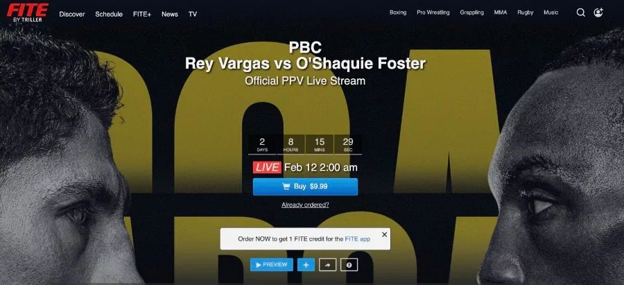 Watch Vargas vs. Foster on FireStick in the UK