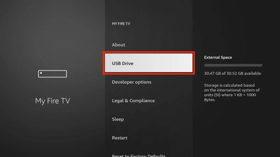 select usb drive