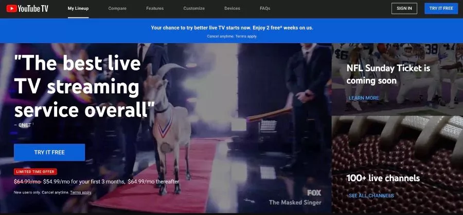 YouTube TV