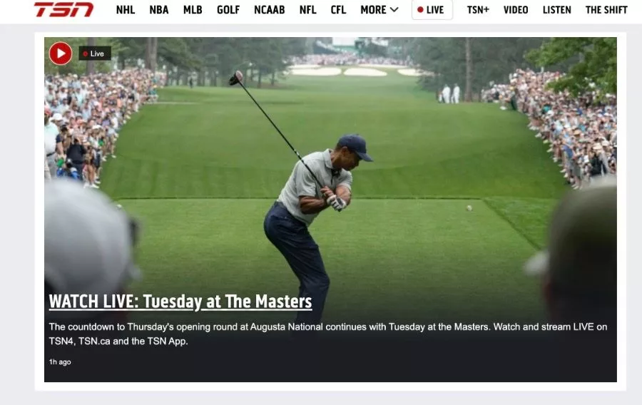 Watch the Masters on FireStick in Canada