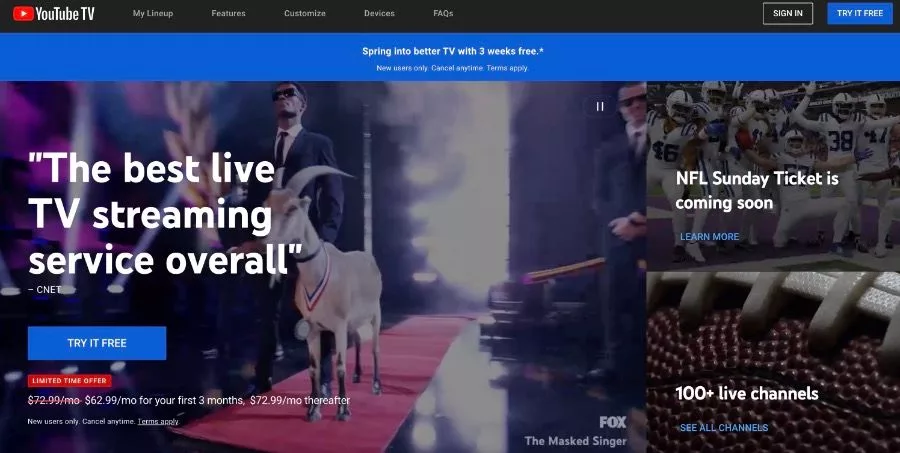 YouTube TV