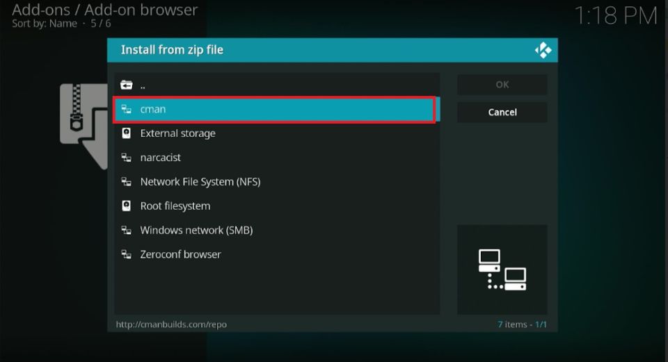 select cman zip file