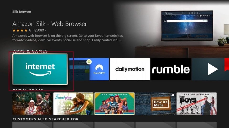 Amazon fire shop stick website