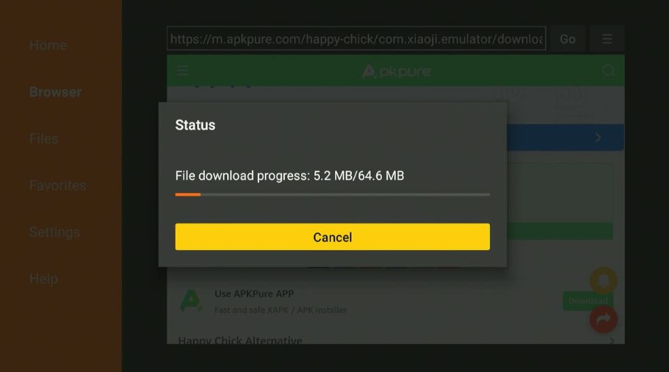 downloading happy chick apk files