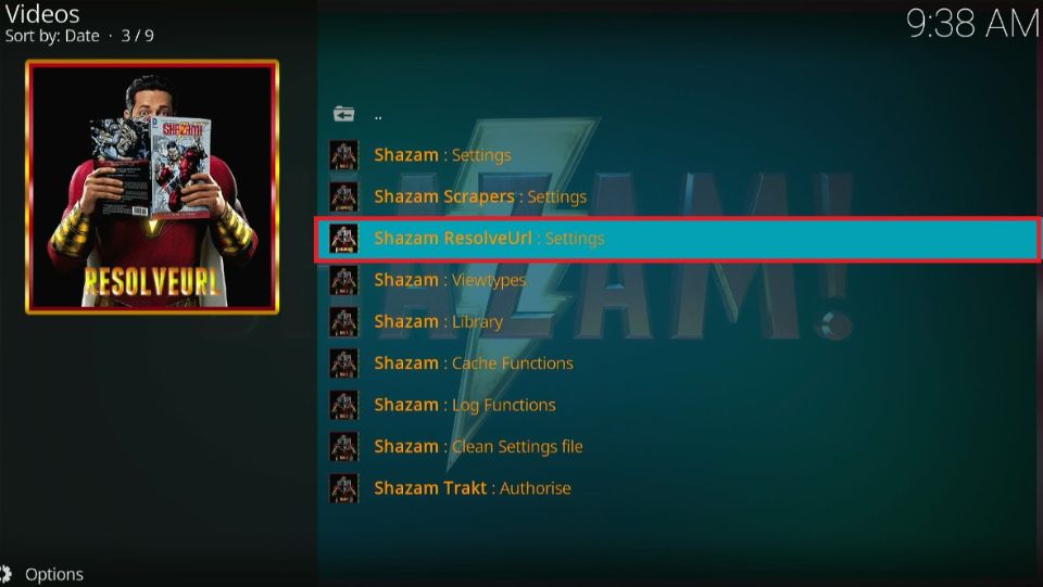 shazam addon for kodi