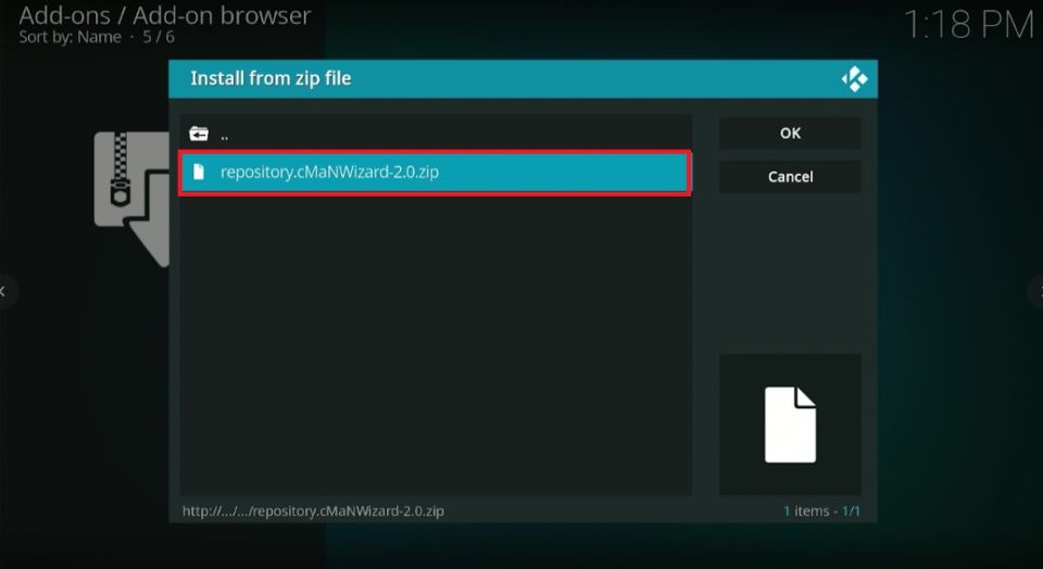 cmanwizard repository zip file