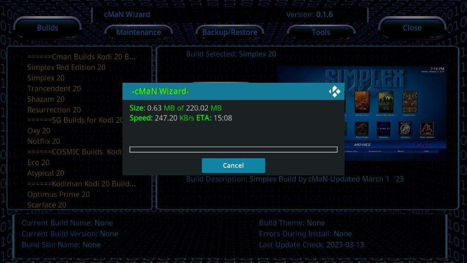 simplex kodi build guide