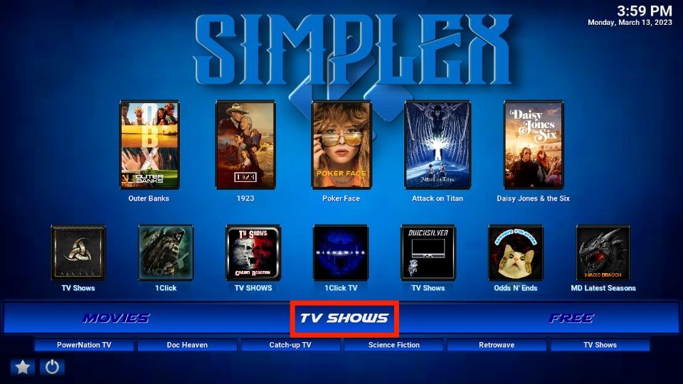 select tv shows