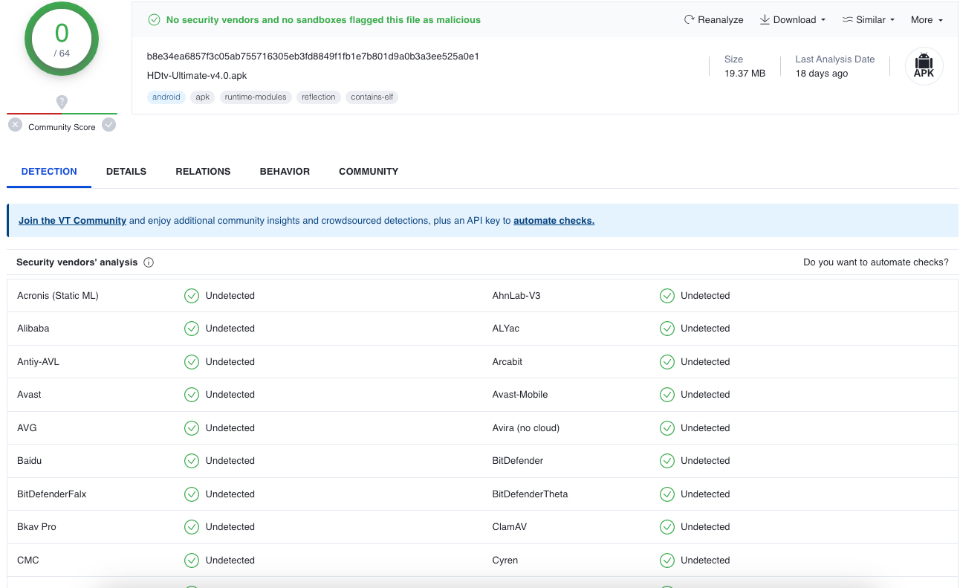 Is HDtv v1.6 Safe and Legal