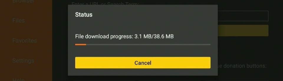 wait for the download