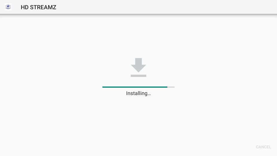 installing hd streamz apk
